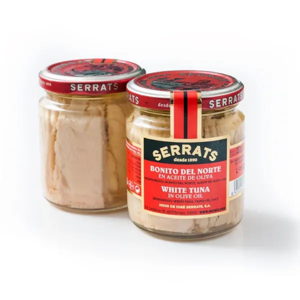 Frasco de Lomos de Bonito del Cantábrico en Aceite de Oliva HIJOS DE JOSÉ SERRATS - 227 g.
