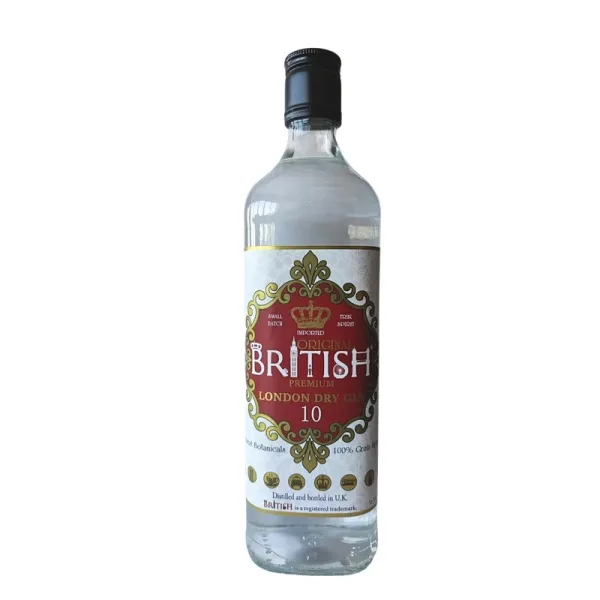 b. Ginebra Premium Inglesa BRITISH London Dry Gin