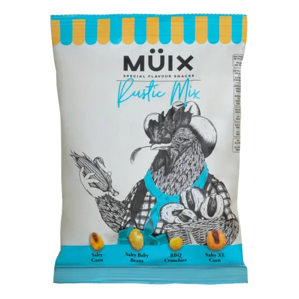Bolsa de Frutos secos variados Corn Mix MÜIX - Peso aprox. 65 g.