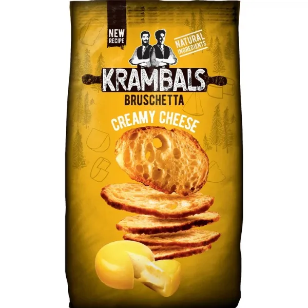 Bolsa Snack Crujiente Sabor a Queso KRAMBALS - 70 g.
