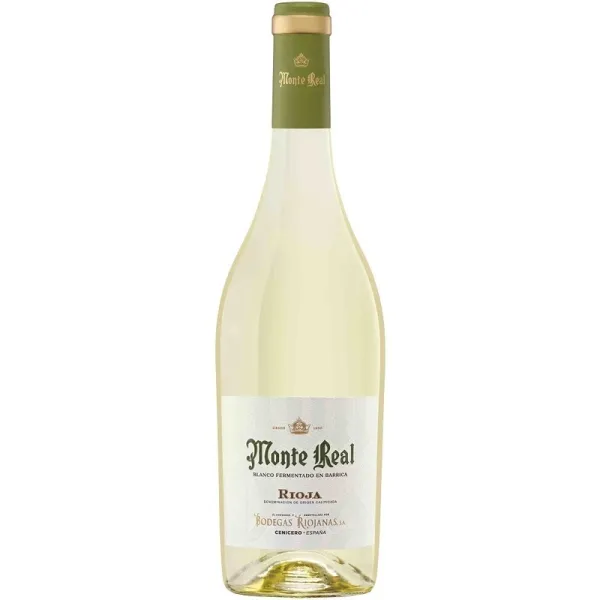 b. Vino blanco Rioja MONTE REAL Fermentado en Barrica