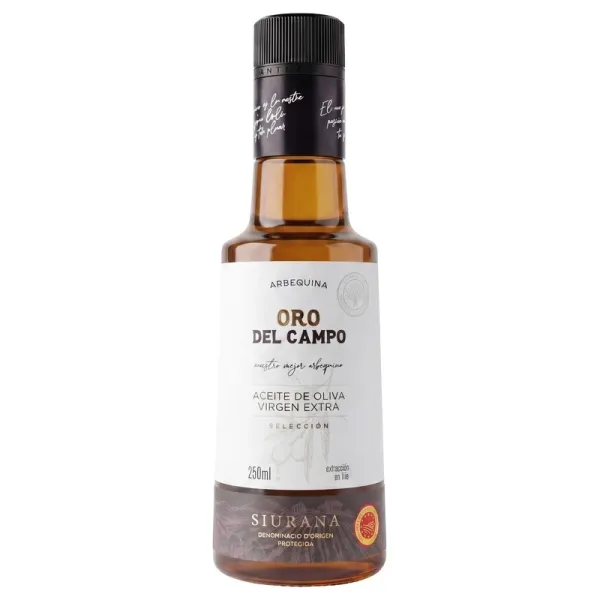 b. Aceite de Oliva Arbequina Virgen Extra ORO DEL CAMPO - 250 ml.