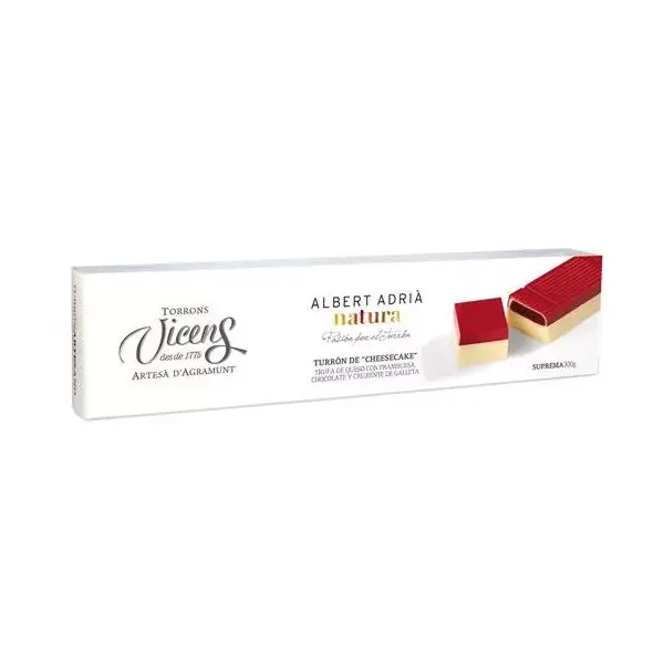 Estuche Turrón VICENS CHEESECAKE by ALBERT ADRIÀ - 300 g.