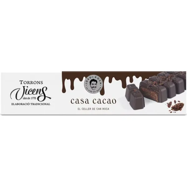 Estuche Turron VICENS Casa Cacao del CELLER DE CAN ROCA by JORDI ROCA - 300 g.