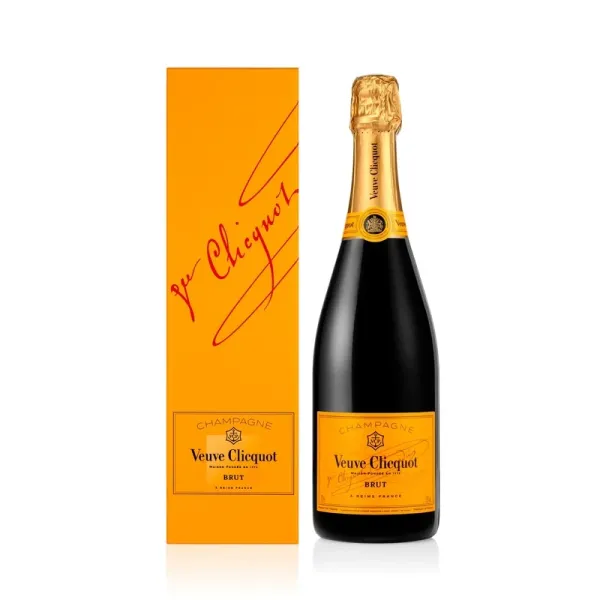 b. Champagne Francés VEUVE CLICQUOT YELLOW LABEL