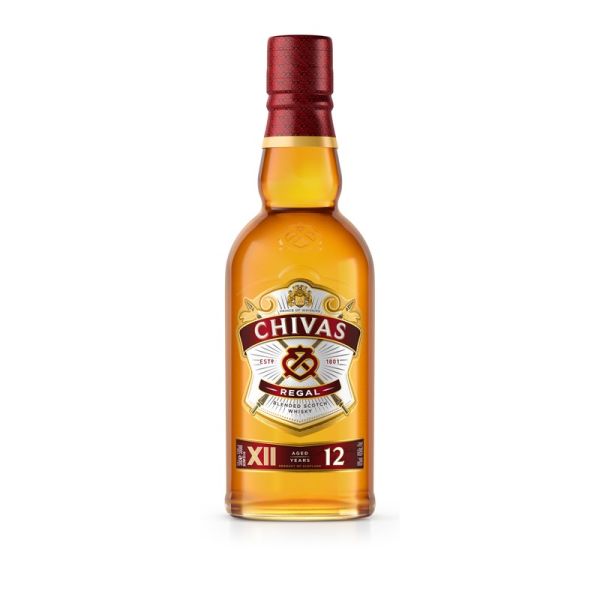 b. Whisky Escocés CHIVAS RÉGAL - 50 cl - Reserva 12 años