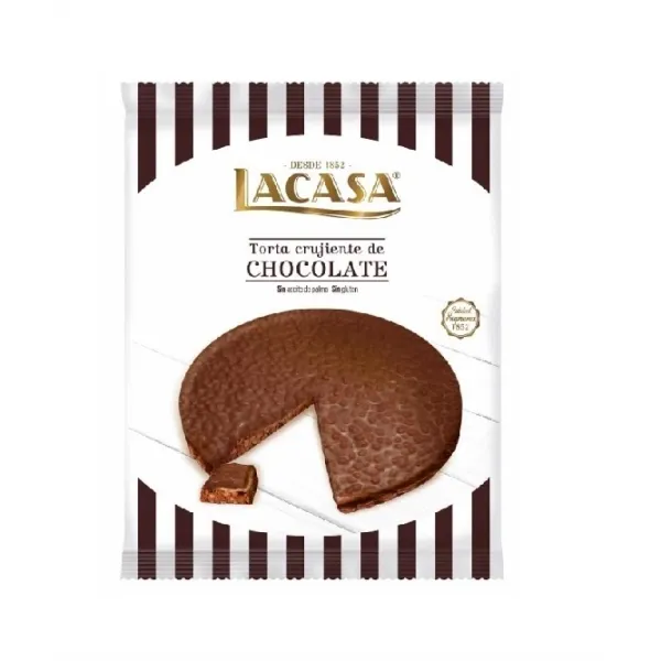 Torta de Chocolate Crujiente LACASA - 125 g.