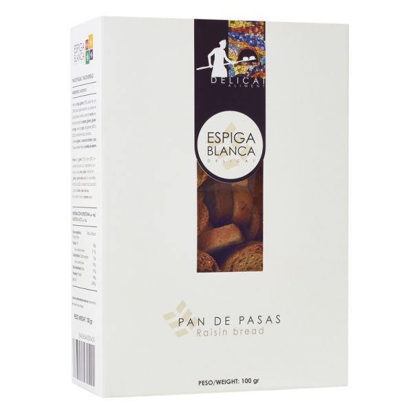 Estuche Pan de Pasas ESPIGA BLANCA - Maridaje para Foie - 100 g.