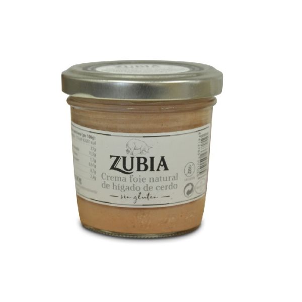 Frasco Crema de Foie Natural  ZUBIA - 100 g.