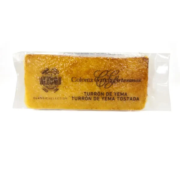Barra Turrón Artesano de Yema Tostada  COLOMA GARCÍA - 300 g.