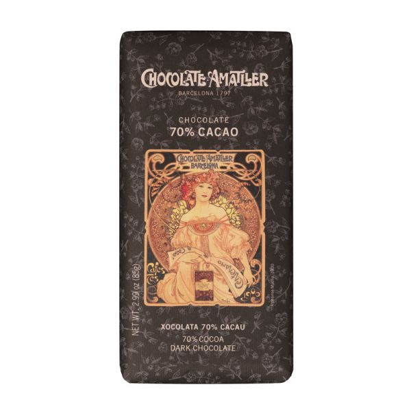 Tableta Chocolate 70% AMATLLER Serie Carteles - 85 g.