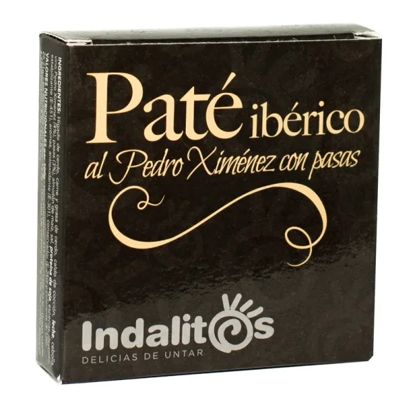 Estuche Paté Ibérico al Pedro Ximénez con Pasas INDALITOS - 70 g.