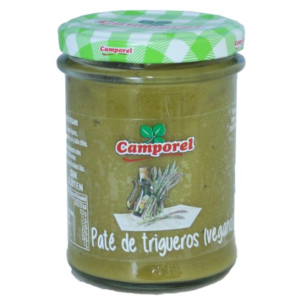 Frasco Paté de Espárragos Trigueros CAMPOREL - 212 ml.