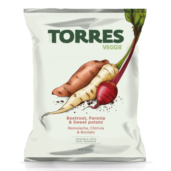 Bolsa Chips TORRES Veggie Mix Vegetales - 90 g.