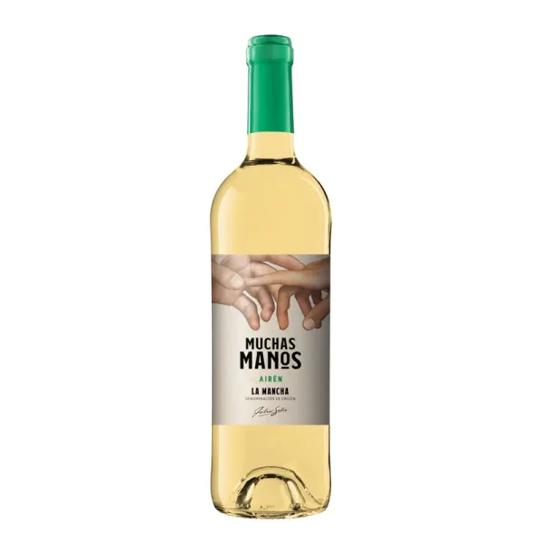 b. Vino Blanco D.O. La Mancha MUCHAS MANOS